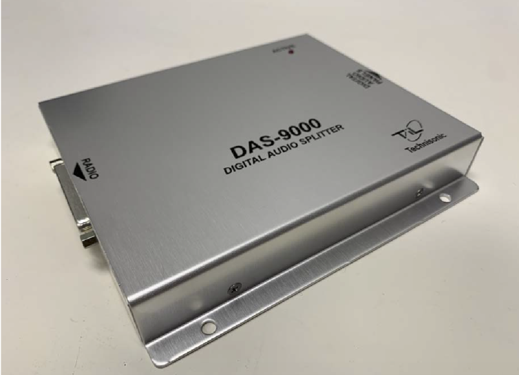 An image of The Digital Audio-Splitter box that would be installed into the Helicopter
